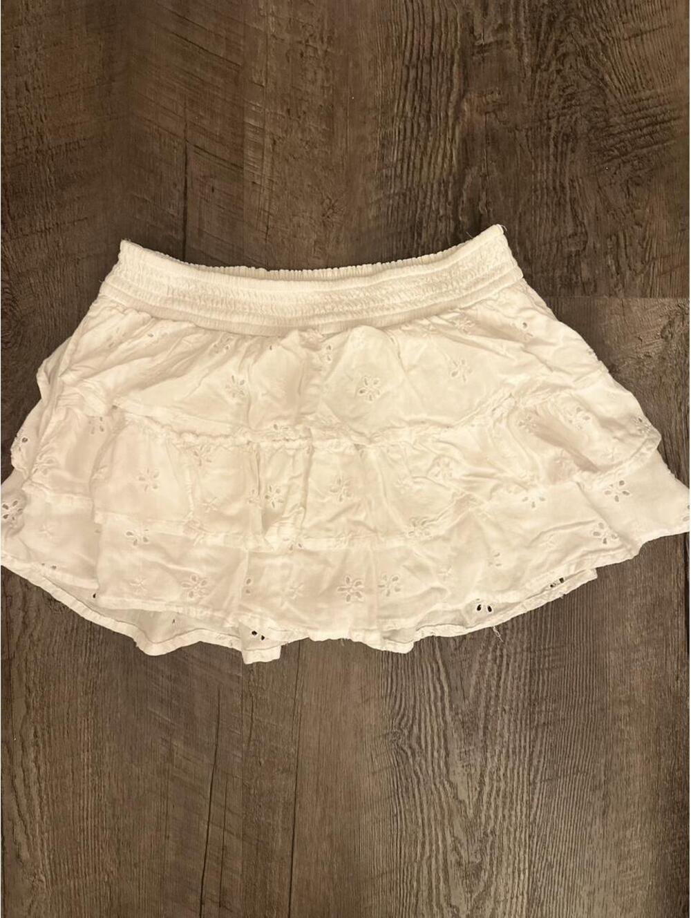 Hollister Co. Women's White Skirt